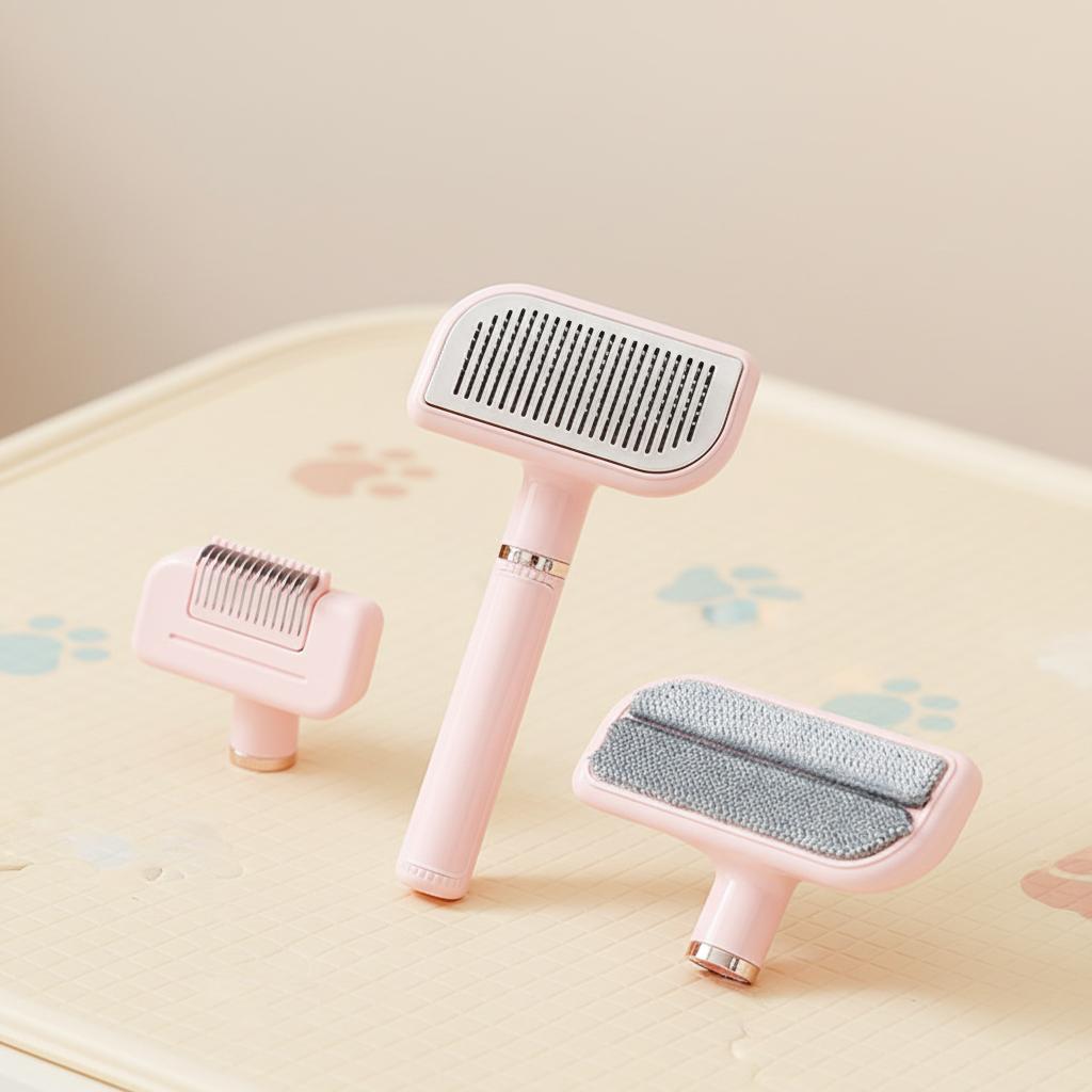3 in 1 Pet Hair Removal Comb Anti Flea Short Dog Comb Stainless Steel Pet Hair Remover Brush Pet Grooming Tools Cat Products