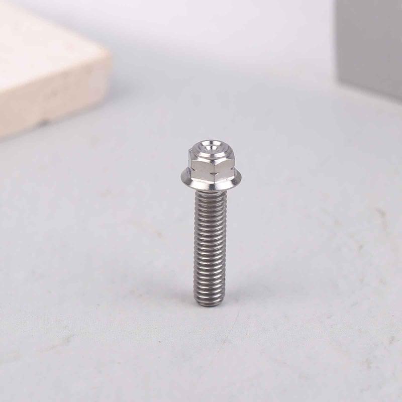 Titanium Alloy Flange Head Screw M6M8M10 Motorcycle, Car Modification, Weight Reduction, External Hexagonal Screw