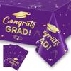 Slergut 2026 Graduation Decorations 3 Pack Graduation Tablecloth 54"x108", 2026 Graduation Party Table Decorations Blue Graduation Party Supplies