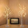4PC 60CM Birch Tree Lights with Adjustable Branches, Battery Powered LED Tree Lamp for Christmas, Party, Bedroom & Outdoor Decor