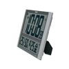 Seiko Clock Wall Clock Office Type Radio Wave Large Digital Calendar Temperature Humidity Display Seiko Nextime Silver Metallic Body X X ZS450S Size