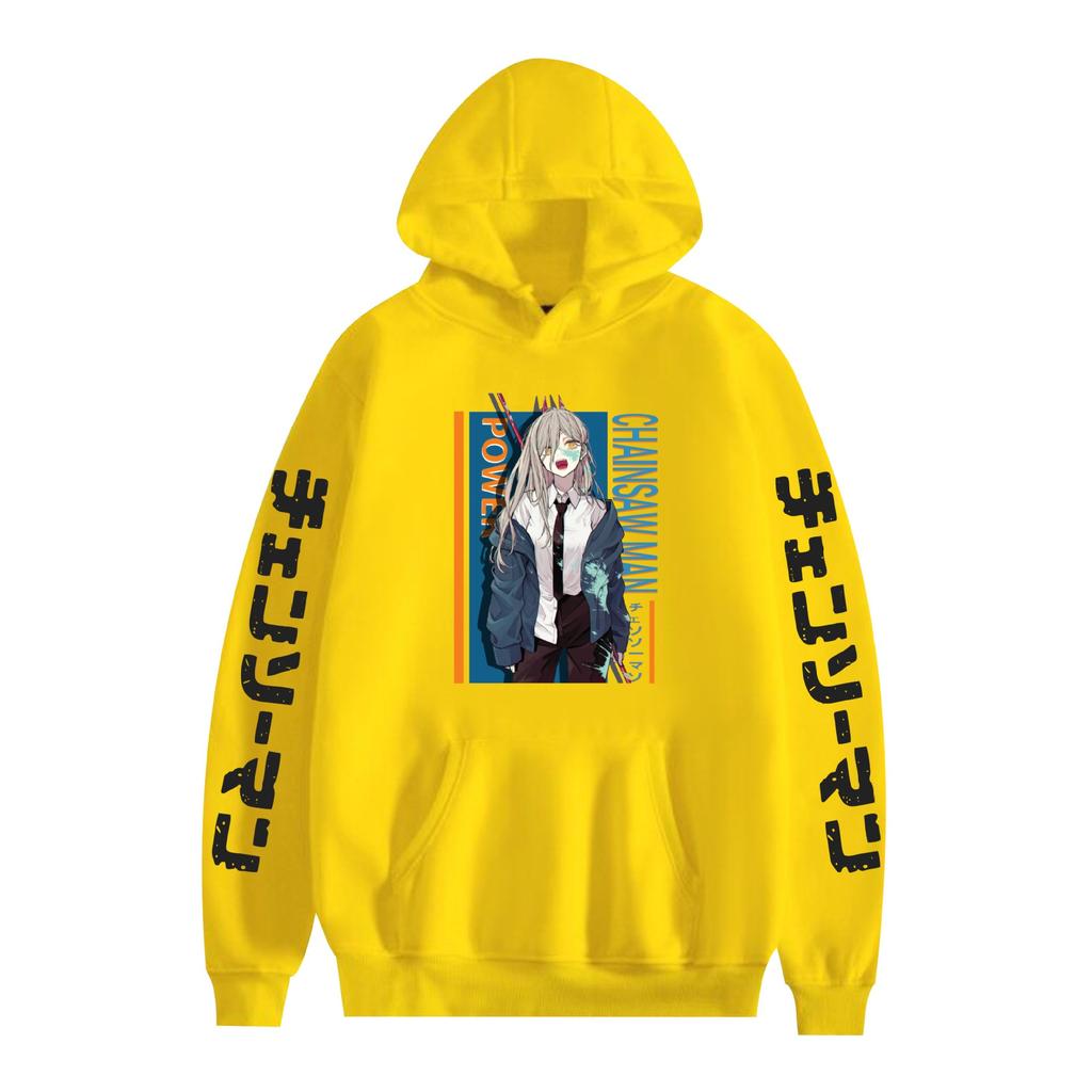 Chainsaw Man Hoodie Autumn Winter Fleece Streetwear Tops