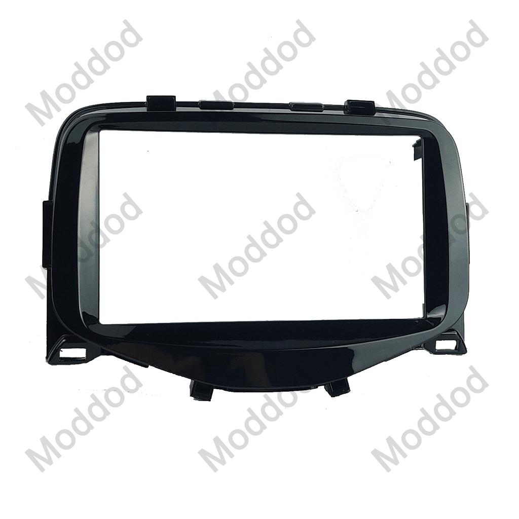 Double Din Radio Fascia Fit For TOYOTA AYGO CITROEN C1 PEUGEOT 108 2014+ Stereo Frame GPS Navigatiion Panel Dash Kit Audio Bezel