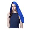 Cooling Hooded Headscarf Button Closure UV Protection Towel Quick Dry Portable Design Unisex Gym Towel