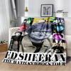 Sänger Ed Sheeran bedruckte Decke Warme Flanelldecken Weiche und bequeme Decke Bettwäsche Decken für Betten Geburtstagsgeschenk