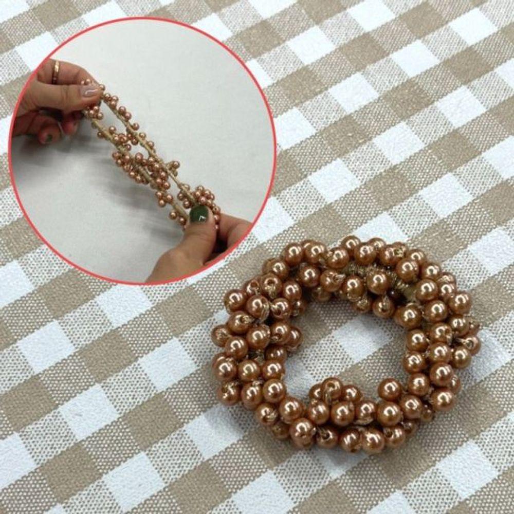 Hair tie, elastic band, gopchang band, pearl hair tie, champagne pearl