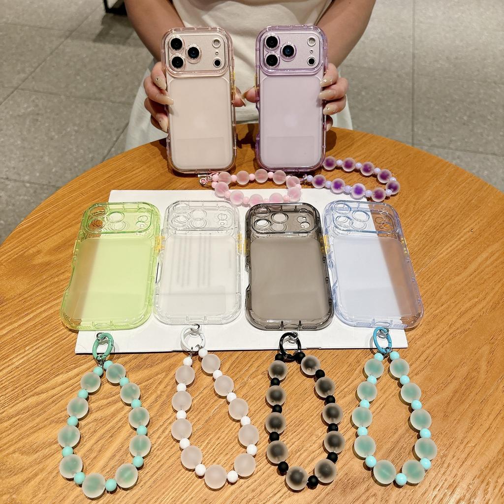 Ice fog little fat girl is suitable for iPhone11Promax mobile phone case Apple 11 anti-drop all-inclusive 11 with bracelet soft case