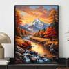 5D Landscape Diamond Painting Set, DIY Gemstone Cross-stitch Crafts and Artworks, Home Decoration Wall Mural Gifts
