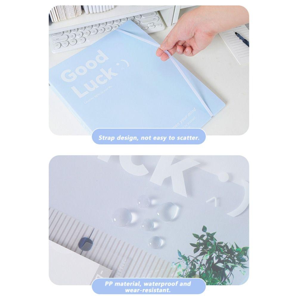 Loose Leaf Data Book Transparent Office Storage Booklet Simple File Bag  Gift