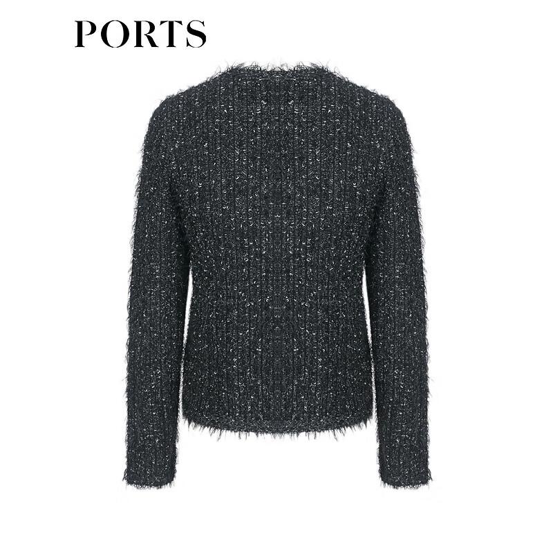 PORTS Women's Metallic Yarn Cardigan