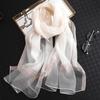 2024 New Solid Color Silk Acrylic Shawl Women'S Long Scarf With Gold Silk Sequin Scarf Autumn Sunscreen Scarf