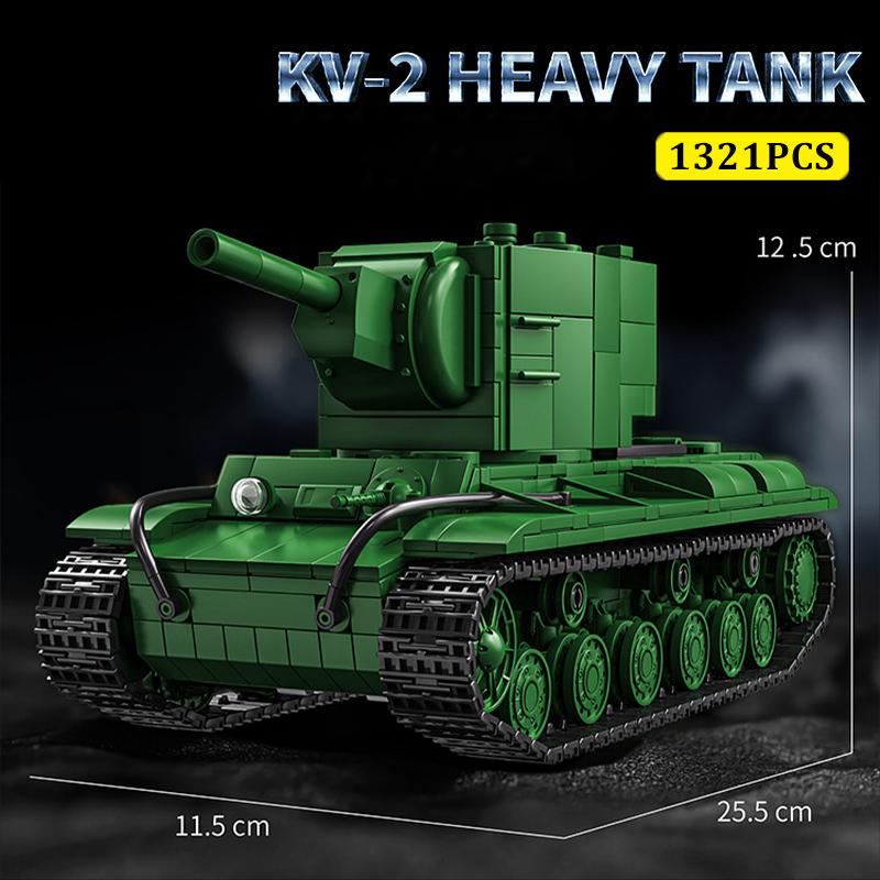 Military WW2 German Tiger Heavy Tank Model Building Blocks Army Panzer Battle Tank MOC Soldiers Figures Bricks Toy Children Gift