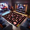 P-PacMan Game Printed Absorbent Washable Carpet, Non-Slip Bathroom Mats, Kitchen Rugs, Yoga Mat,Living Room Entrance, Camping Picnic Rugs