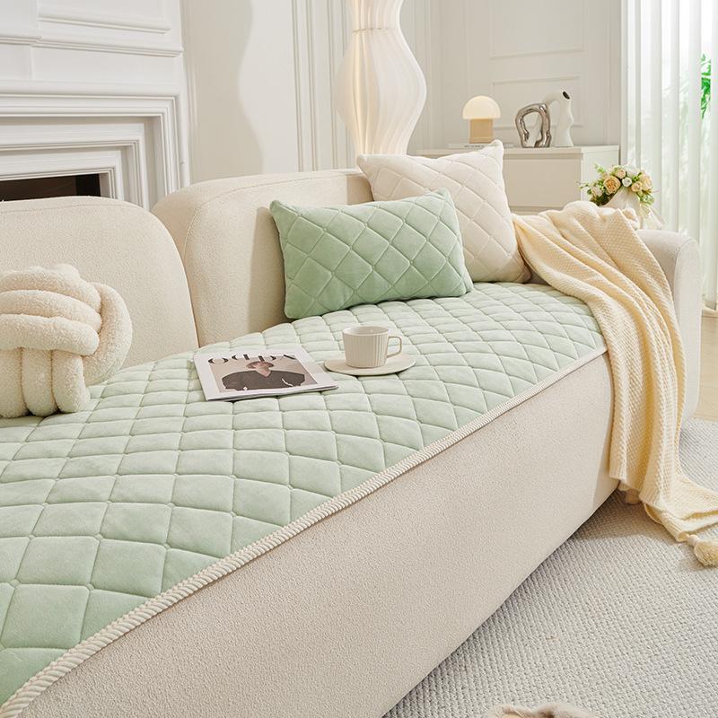 New Modern Simple Wind Sofa Cushion, Seat Cushion Fixed Cover, Straight Row One-Piece Combination Sofa Cover Cloth Towel