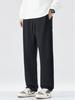 Men's Trendy Fleece-Lined Loose Straight-Leg Casual Pants - Autumn/Winter Japanese Retro Style