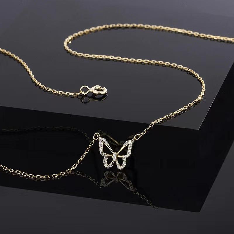 S925 Necklace Girl Butterfly Pendant Jewelry Fashion Jewelry Gifts