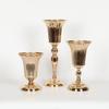 Trumpet Shape Candle Holder Metal Art Flowers Vase Table Decoration Vase  Wedding Party Props