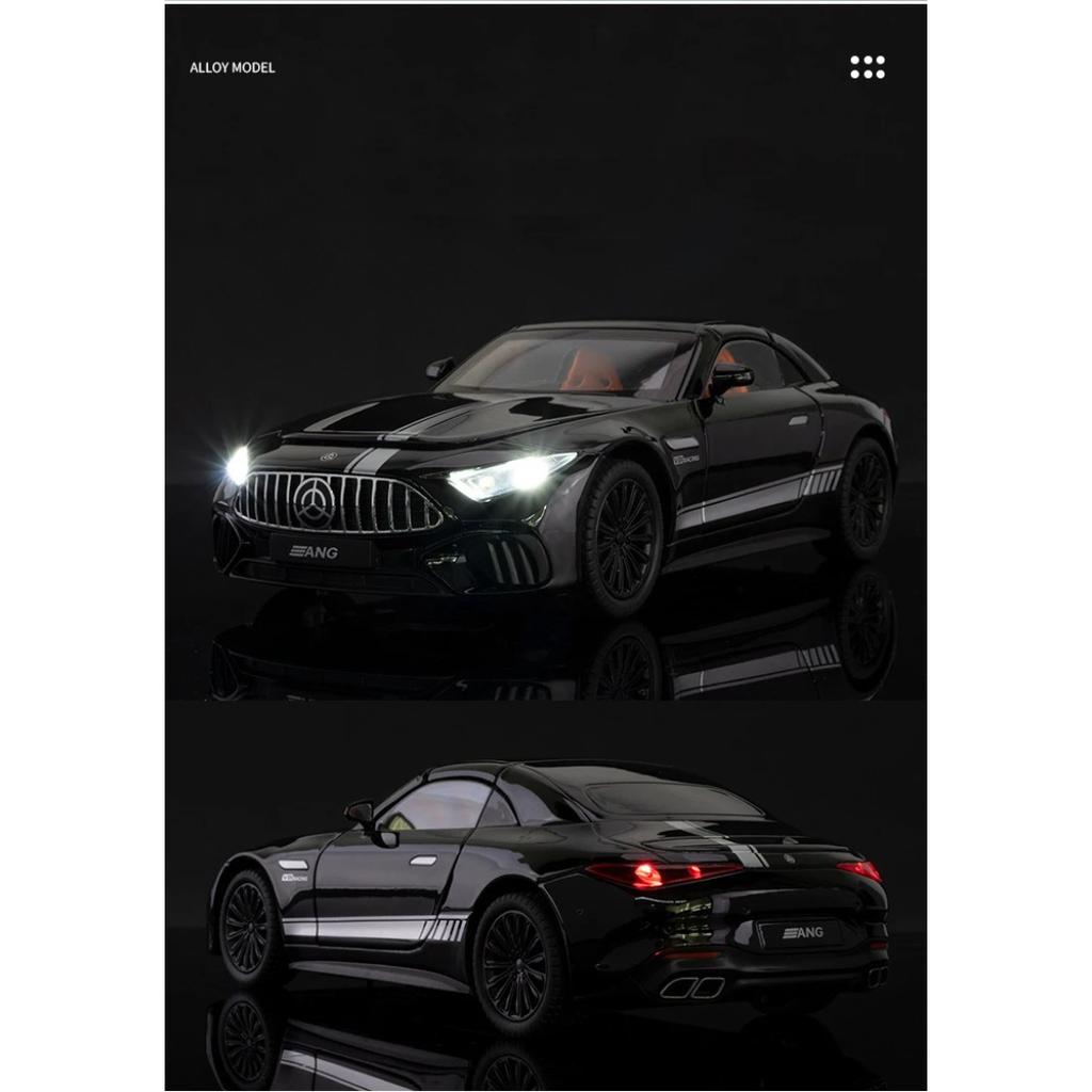 New 1/22 Benzs SL63 Supercar Alloy Model Car Toy Diecasts Metal Casting Sound and Light Car Toys for Children Vehicle