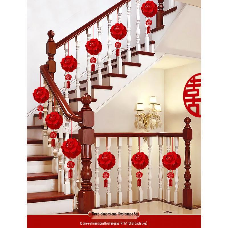 Wedding Ornament Set: Rustic Staircase and Room Decor