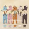 Kids' High-Elastic Color Block Overalls