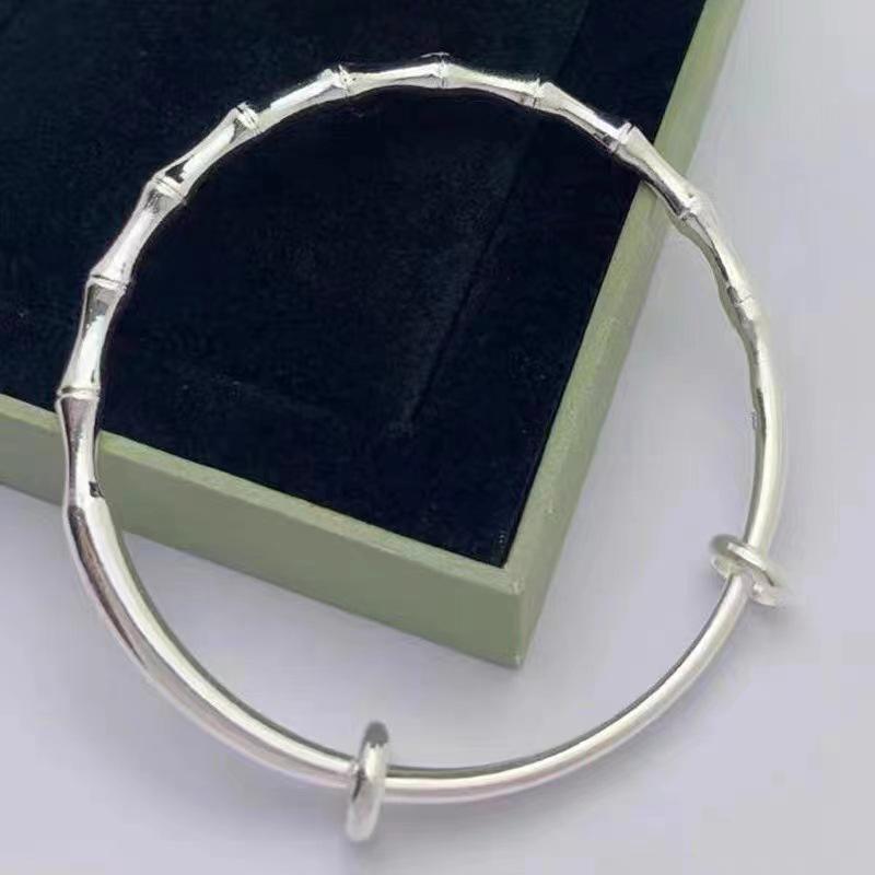 Pulseiras de Casal com Junta de Bambu: Design Elegante Ajustável Jateado