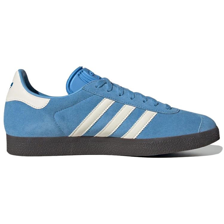 adidas Gazelle Blu Cielo Bianco Gomma Sneakers da Uomo Oro-Metallico Bianco Gesso ID6104