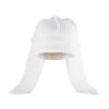 Cartoon Bunny Beanies Hat Solid Color Winter Pullover Hat Cute Rabbit Long Ear Knitted Hat  Outdoor