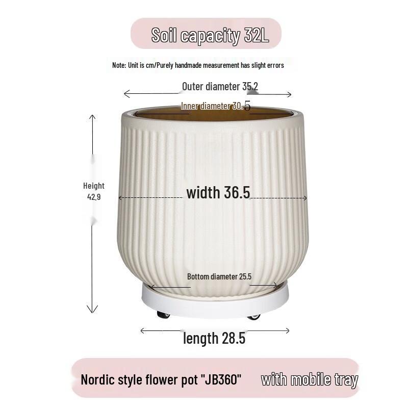 KEYSHEEL Antique Roman Style Plastic Flower Pot
