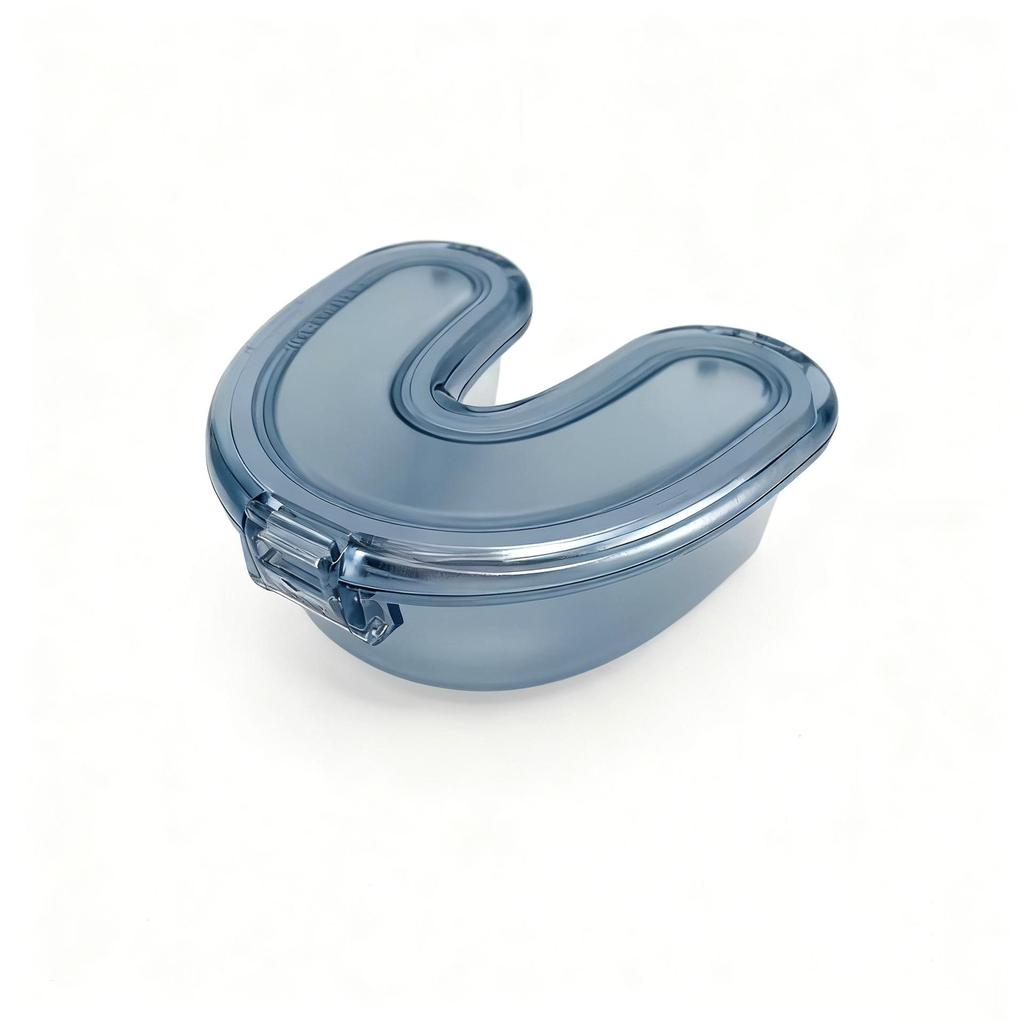 Portable U-shaped Orthodontic Retainer Storage Box for Adults & Children
