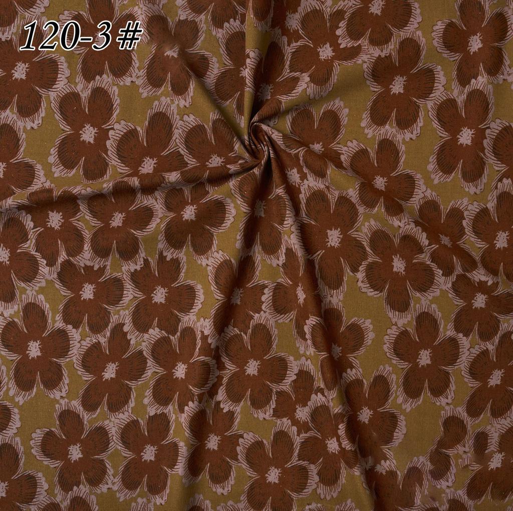 145x100cm Cotton Linen Small Floral Printed Fabric For Women's Clothing, Decorative Fabric DIY Handmade Sewing Cloth Fabric