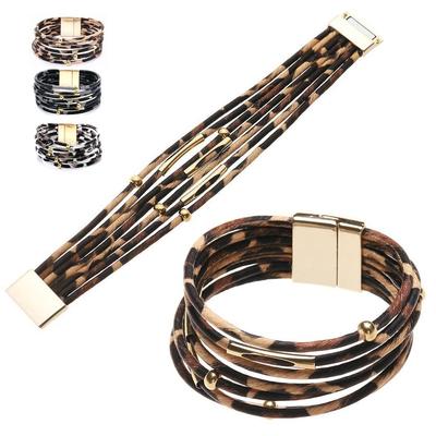 Accessoires de Bijoux Bracelet en Cuir Léopard Style Wrap Bracelets & Bracelets Occasions Spéciales