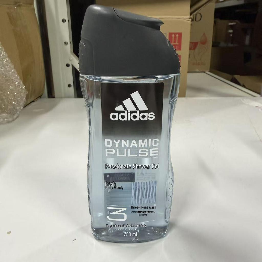 Adidas Men's 3-in-1 Shower Gel, Body Wash & Shampoo, Long-lasting Clean, 250ml