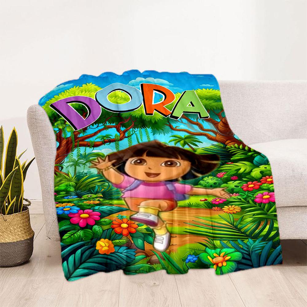 Dora Explorer Blanket Soft Warm Cozy Perfect for Livingroom Office Chair Office Four Seasons Multipurpose Warmthful Decor Gifts For Family Or Friends