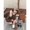 Winter new retro doll collar horn buckle splicing lamb wool thickened warm wool coat women