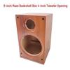 6.5-8 Inch DIY Wooden Bookshelf Speaker Cabinet with Horn for Two-Way Bass