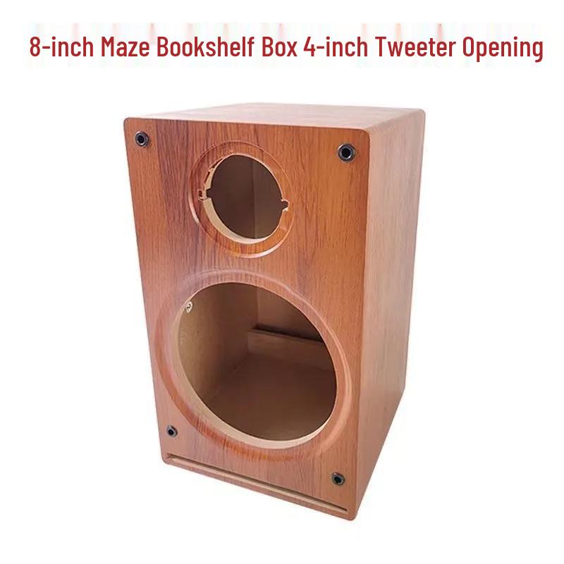 6.5-8 Inch DIY Wooden Bookshelf Speaker Cabinet with Horn for Two-Way Bass
