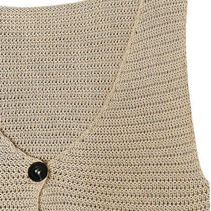 Zweiteilige Weste mit V-Ausschnitt, halber Körperrock, modischer einfarbiger Anzug für Damen, gestrickt