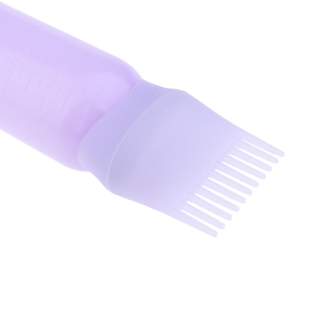 Salon Hair Color Bottle Applicator with Dispenser Comb Easy Dyeing Brush for All Hair Types and Professional Use