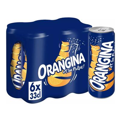 Französische Orangina Original 330 ml x 6 Dosen