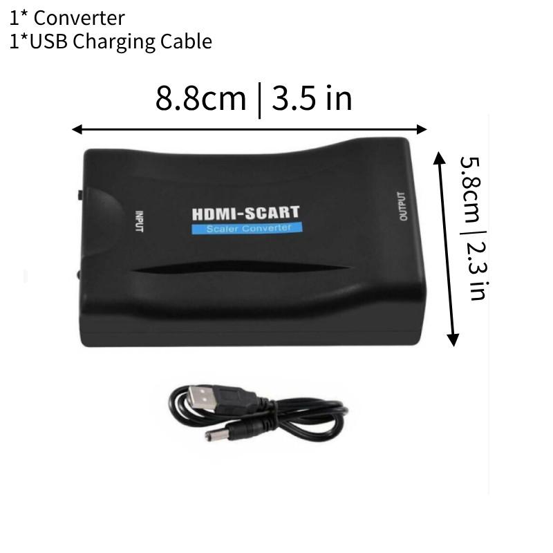 High Definition Hdmi To Scart Converter For Crystal Clear 1080p Video Quality And Universal Compatibility