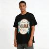 Bohemian Style MAMA Print Casual Crewneck Top For Family Pure cotton T-shirt