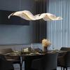 Wave Ribbon Minimalist Chandelier - Luxury Designer Light for Modern Hotel Bars and Restaurants
