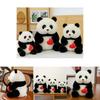 Panda Plush Toy With Soft Short Plush And Pp Cotton Filling For Kids Gift