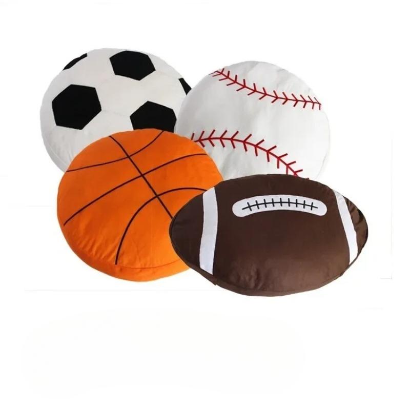 Basketball Soccer Shape Sofa Cushion for Ball Game Fan New Throw Pillow Ultra Soft Companionship Fluffy Simulation