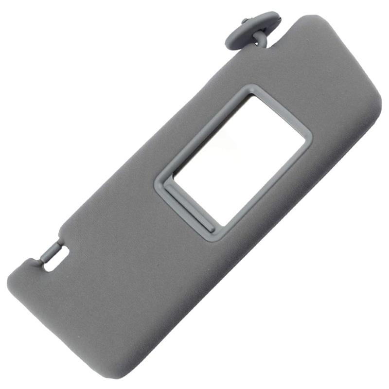 Car Sun Visor With Mirror Grey Beige Sun Shade For Toyota Tacoma 2005-2015 Left Hand Driver