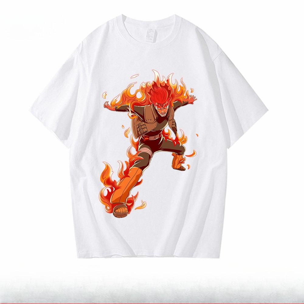 Trendy Brand Naruto Childrens Tshirt Summer New Anime Peripheral Printed Parentchild Outfit Pure Cotton Fashionable Tshirt