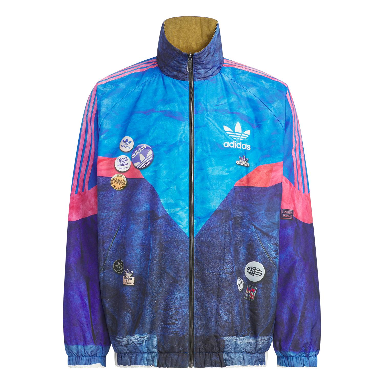 

Adidas Оригиналы Rev Snbn Теплая Двусторонняя Полосатая Хлопковая Куртка на Молнии с Длинным Рукавом Мужская Куртка IA4400 M