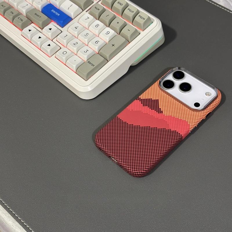 

Magnetic Case Mountain Pattern Shell for iPhone 17 16 15 Pro Max Magnets Hard PC Cover Camera High Lens Protective Phone Capas iPhone17