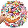 50PCS Rainbow Candy Creative Stickers Painting Aesthetic Cute Style Retro Laptop Scrapbooking Luggage Graffiti Waterproof Decals