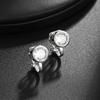 Cute Sparkly Round Heart Zirconia Non Pierced Earrings for Female Graceful Elegance Clip on Earrings Women's Jewelry Trendy